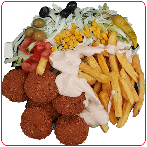 products 19 . falafel teller frisch